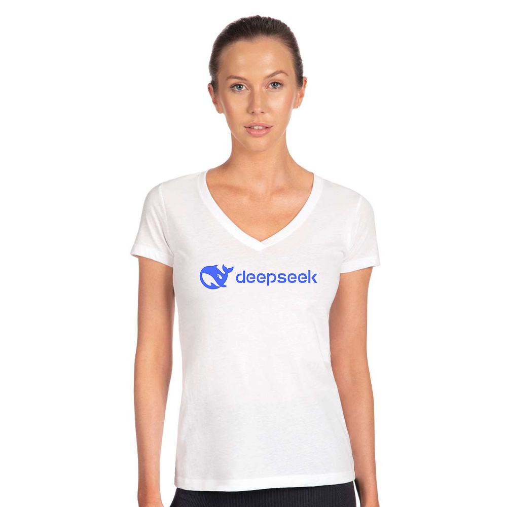 Women's DeepSeek Next Level Ideal V-Neck T-Shirt