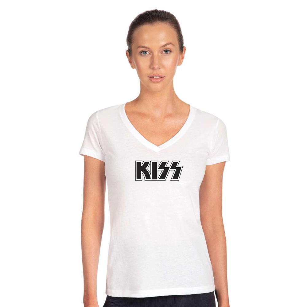 Women's  Kiss Next Level Ideal V-Neck T-Shirt