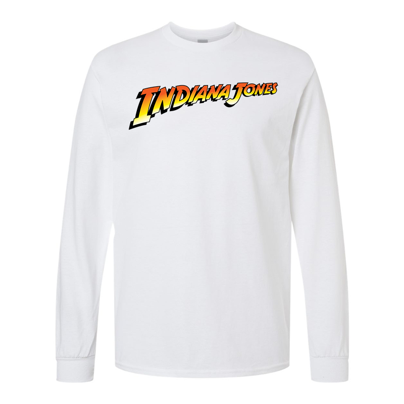 Men's Indiana Jones  Gildan Heavy Cotton Long Sleeve T-Shirt