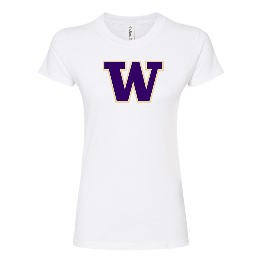 Women's Washington Huskies Round Neck T-Shirt