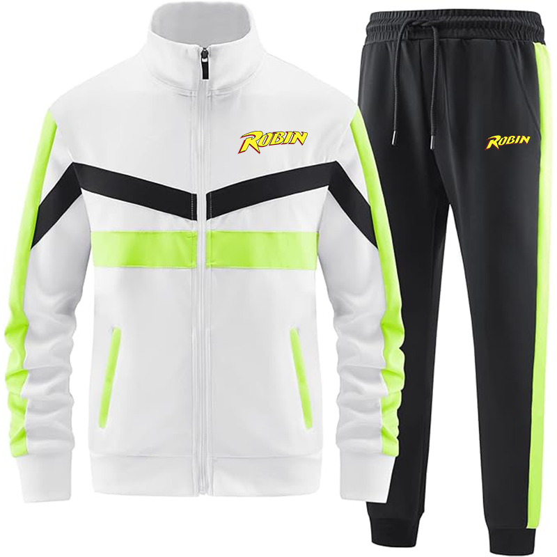 Men's Robin  ANOTWENER Casual 2 Piece Tracksuit Sets Long Sleeve Full Zip Jacket and Sweatpants Sport Outfits Sweatsuits