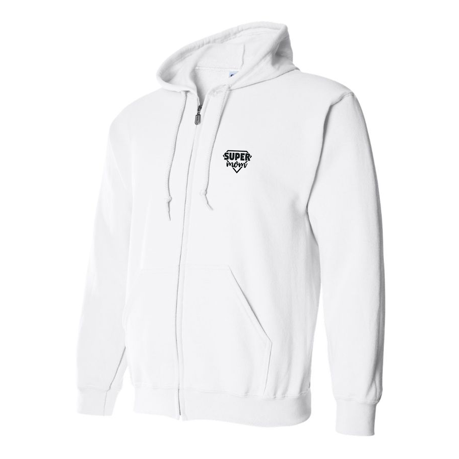 Men's  Super Mom Zipper Hoodie