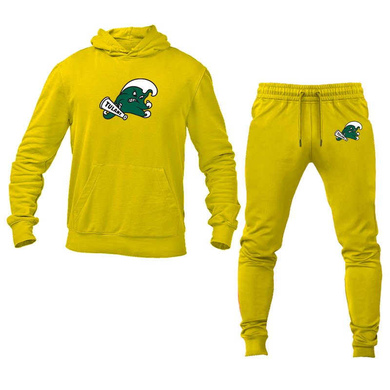 Men's  Tulane Green Wave Hoodie and Joggers Set