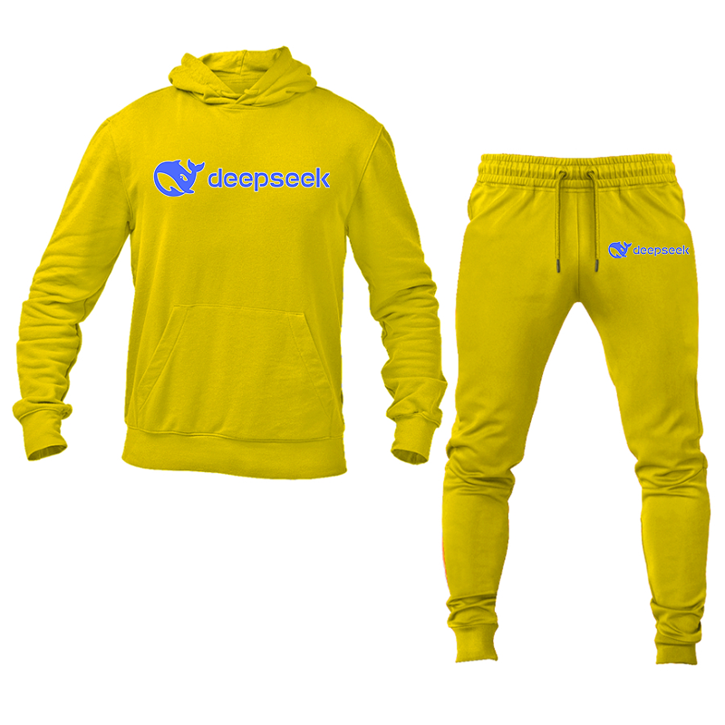 Men's  DeepSeek Hoodie and Joggers Set