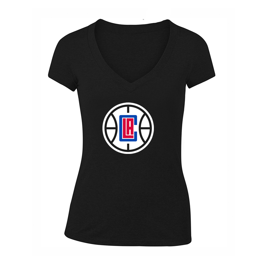 Women's LA Clippers V Neck T-Shirt