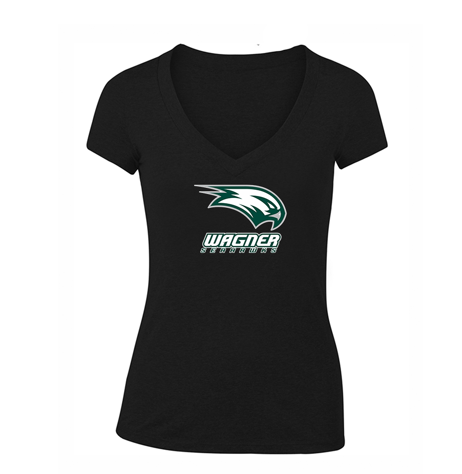 Women's Wagner Seahawks V-Neck T-Shirt