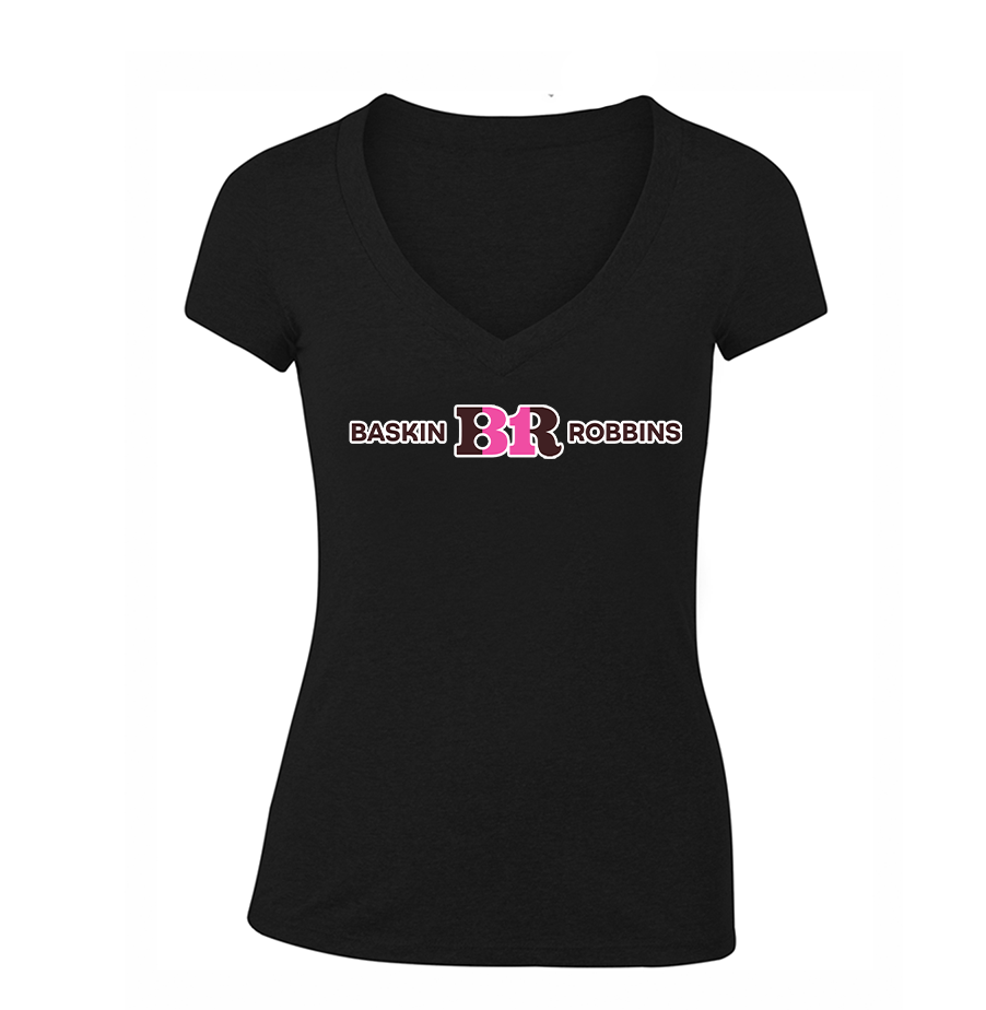 Women's Baskin Rоbbins V-Neck T-Shirt