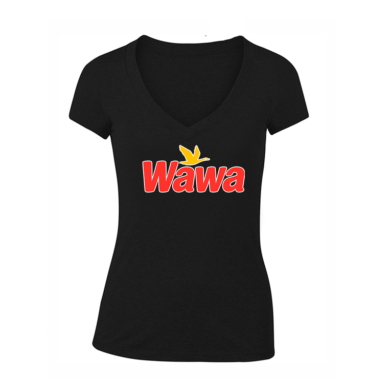 Women's Wawa Gas Station V-Neck T-Shirt