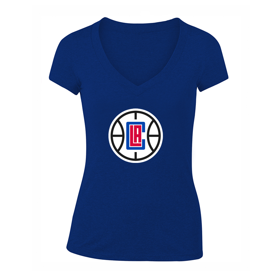 Women's LA Clippers V Neck T-Shirt