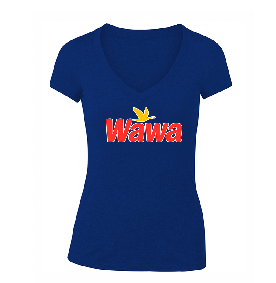 Women's Wawa Gas Station V-Neck T-Shirt