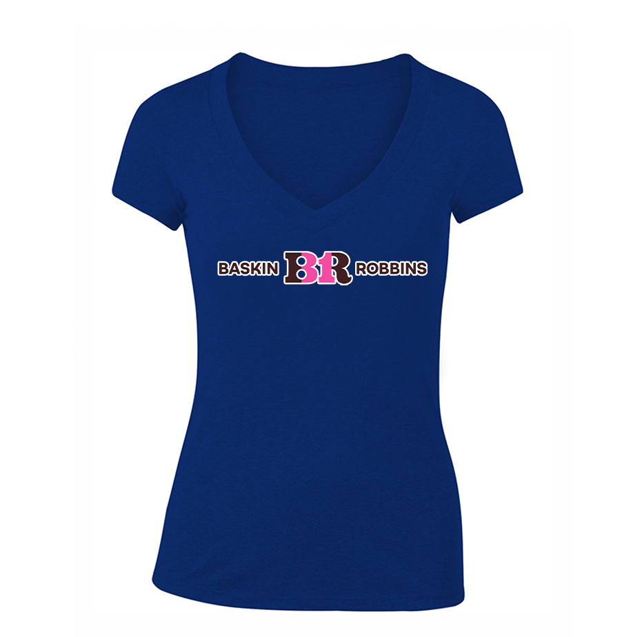 Women's Baskin Rоbbins V-Neck T-Shirt