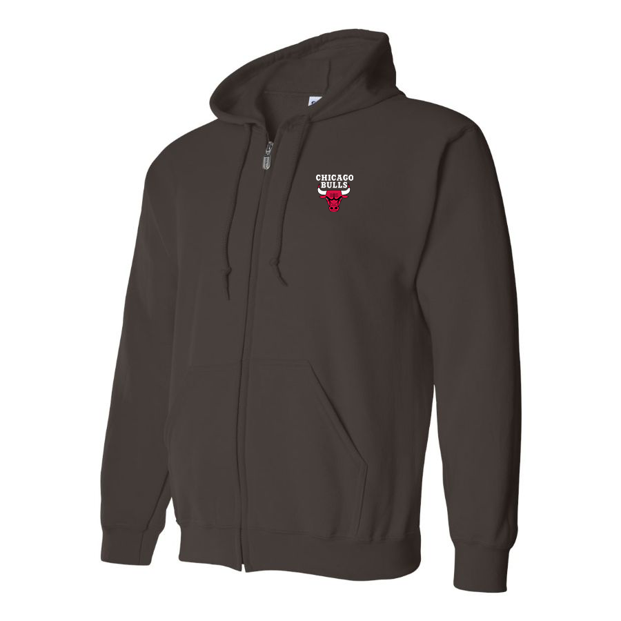 Men's Chicago Bulls Zipper  Hoodie