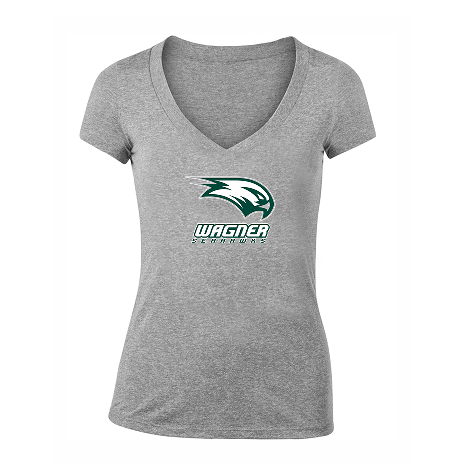 Women's Wagner Seahawks V-Neck T-Shirt