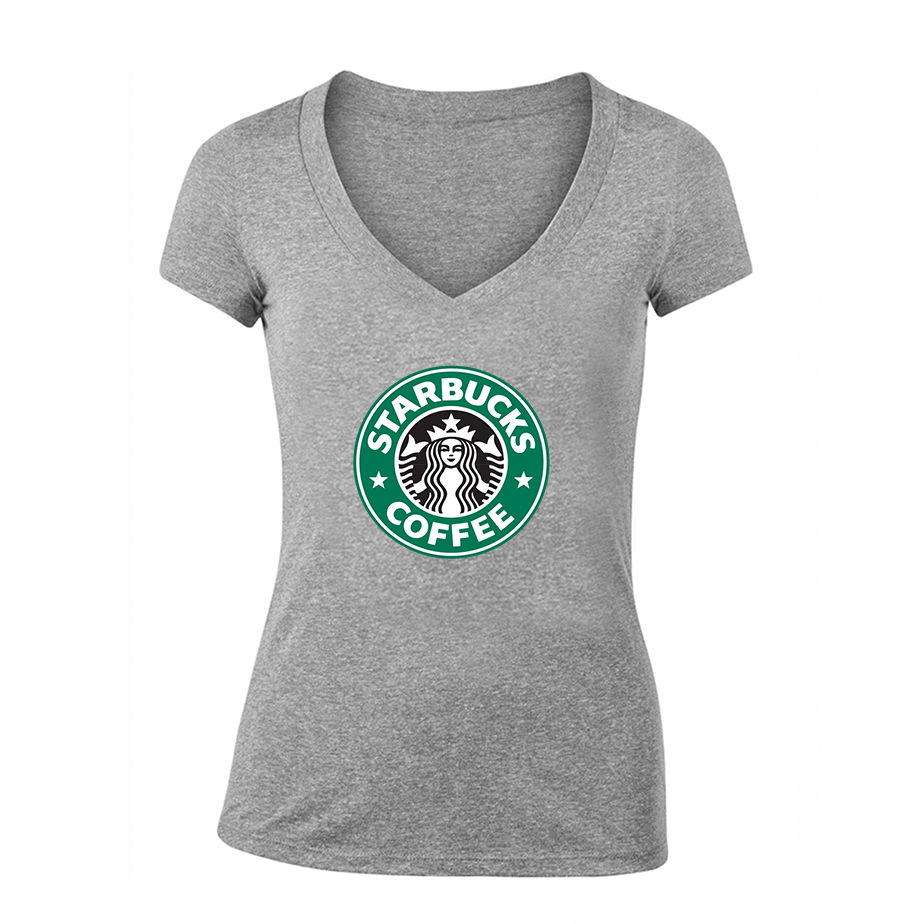 Women's Starbucks Coffee V-Neck T-Shirt