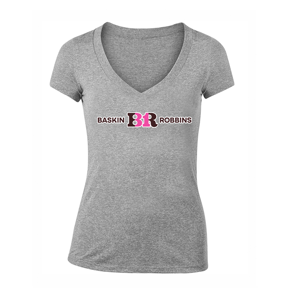 Women's Baskin Rоbbins V-Neck T-Shirt