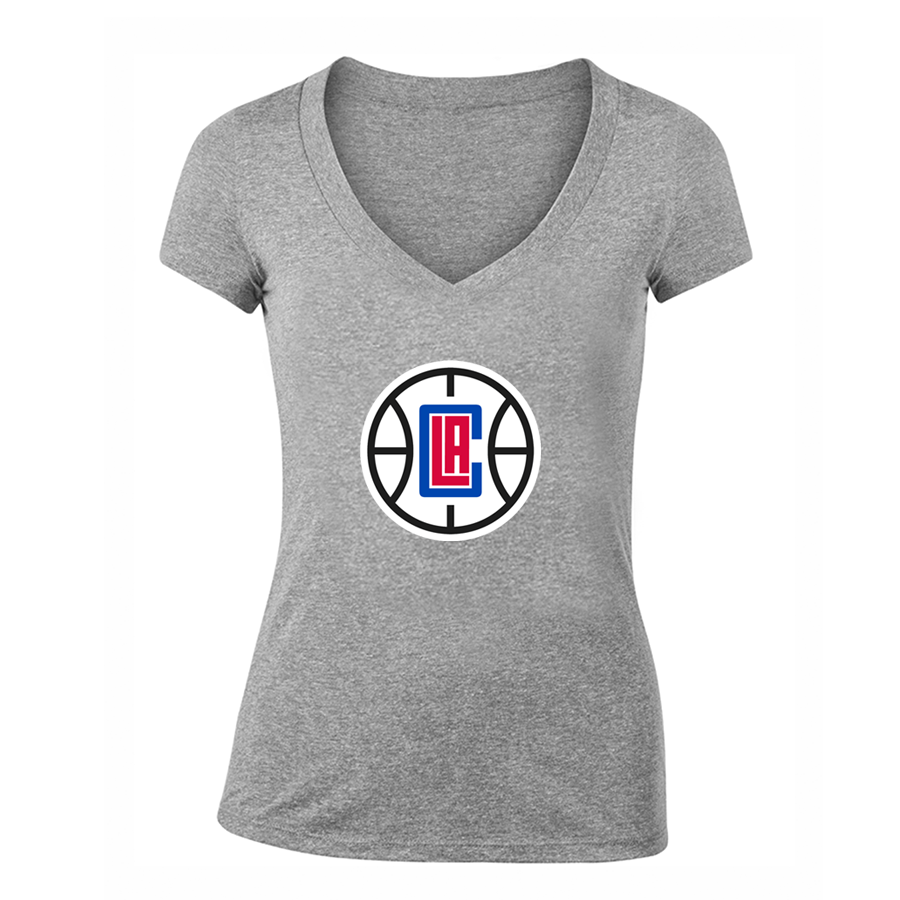 Women's LA Clippers V Neck T-Shirt