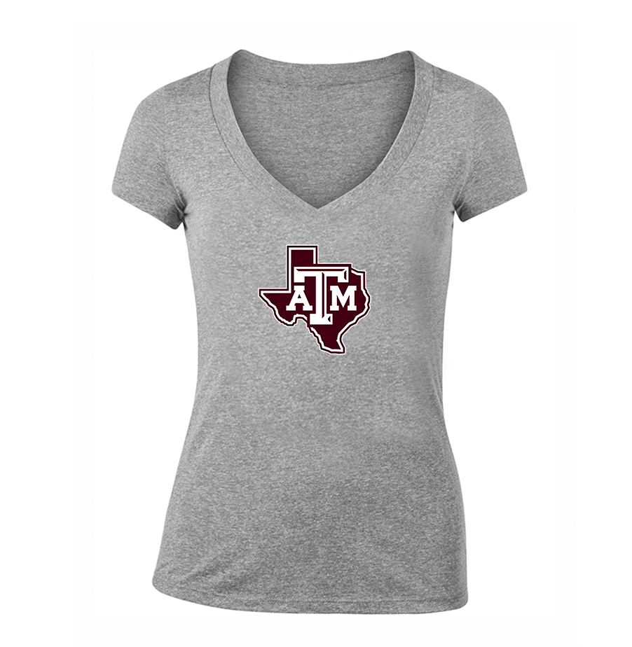 Women's Texas AM Aggies V-Neck T-Shirt