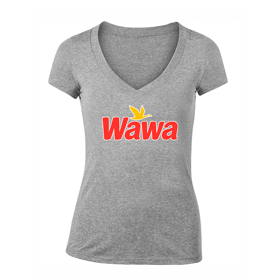 Women's Wawa Gas Station V-Neck T-Shirt