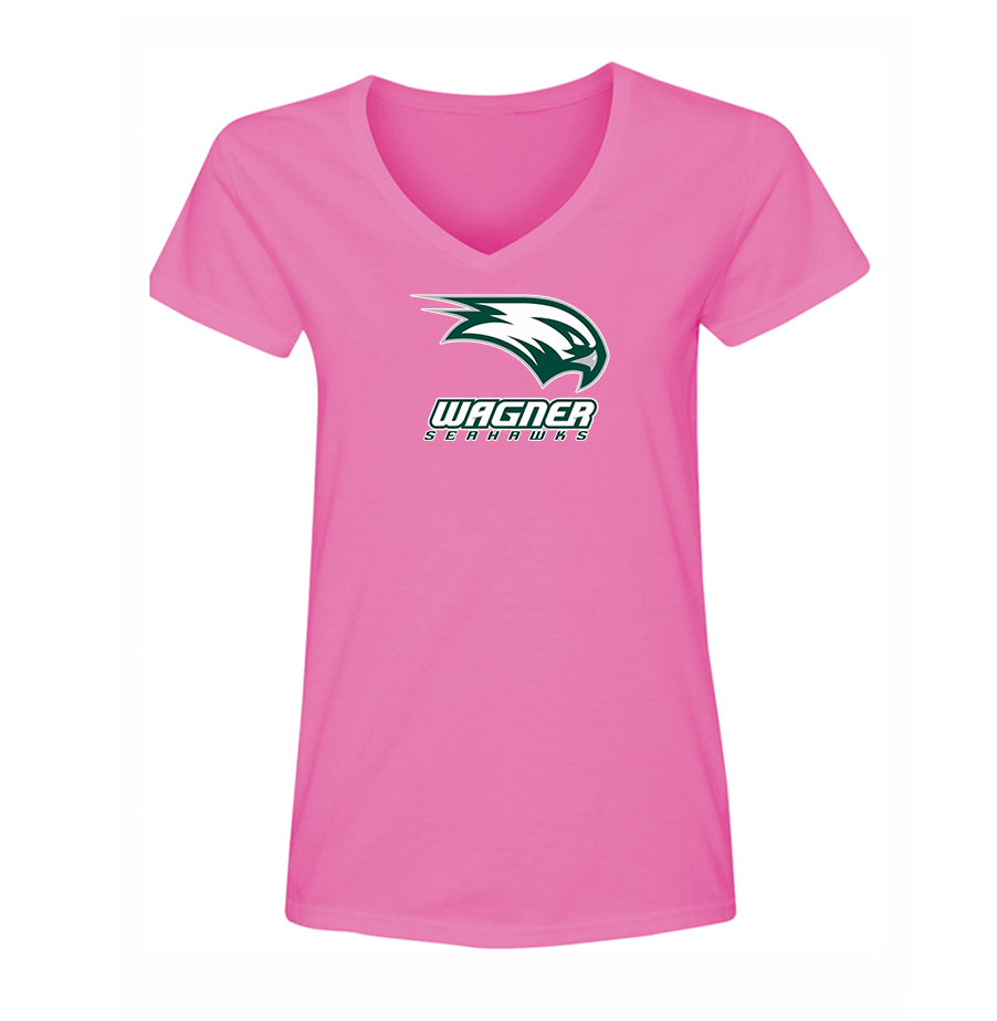 Women's Wagner Seahawks V-Neck T-Shirt