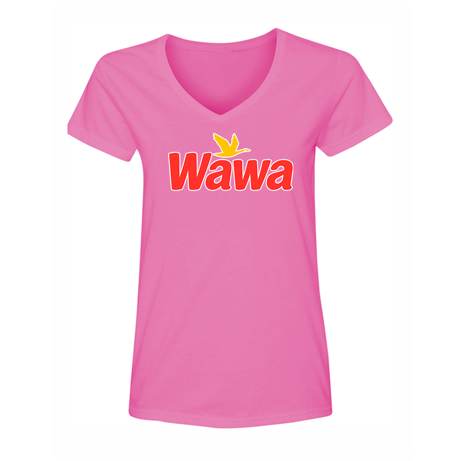 Women's Wawa Gas Station V-Neck T-Shirt