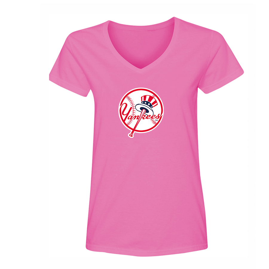 Women's Yankees NY V-Neck T-Shirt