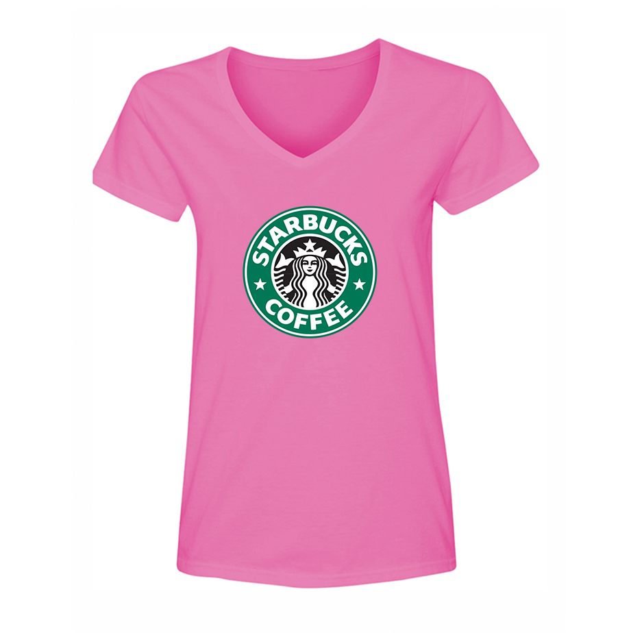 Women's Starbucks Coffee V-Neck T-Shirt