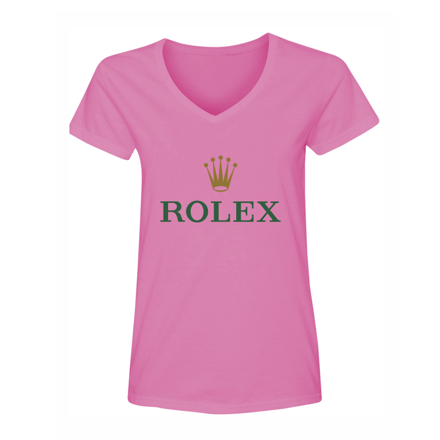 Women's Rolex V Neck T-Shirt