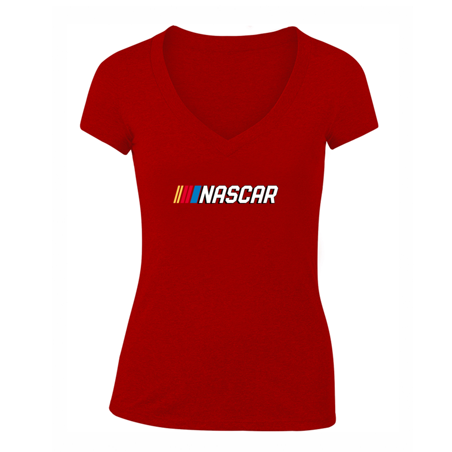 Women's Nascar V-Neck T-Shirt