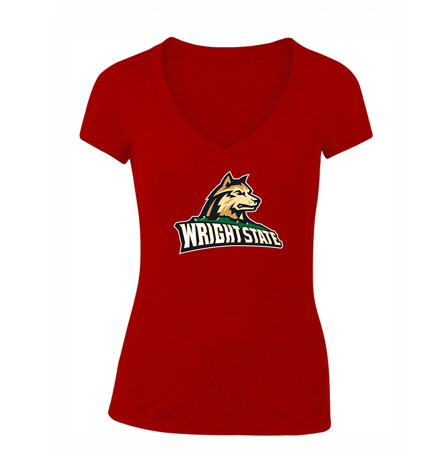 Women's Wright State Raiders V-Neck T-Shirt