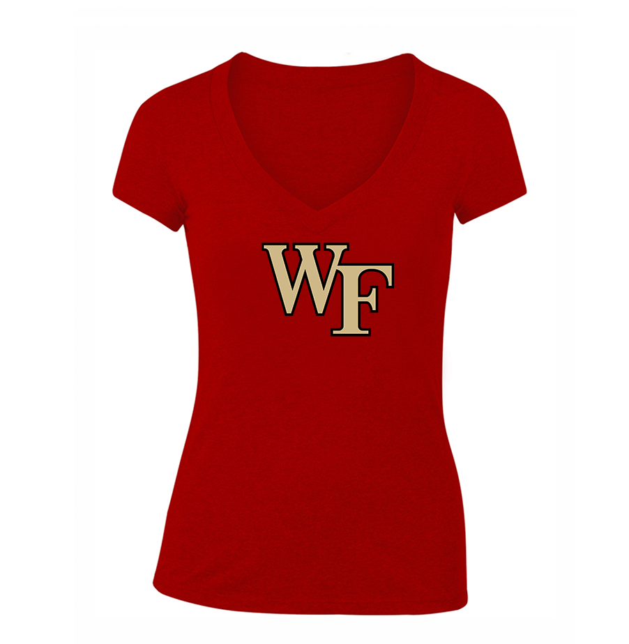 Women's Wake Forest Demon Deacons V-Neck T-Shirt