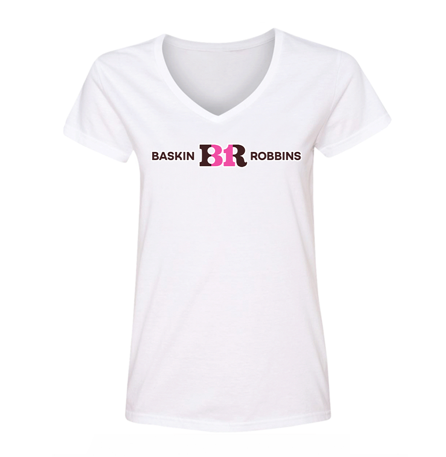 Women's Baskin Rоbbins V-Neck T-Shirt