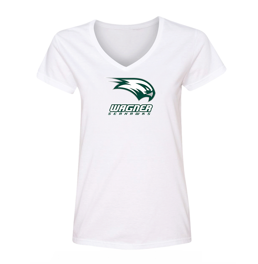 Women's Wagner Seahawks V-Neck T-Shirt