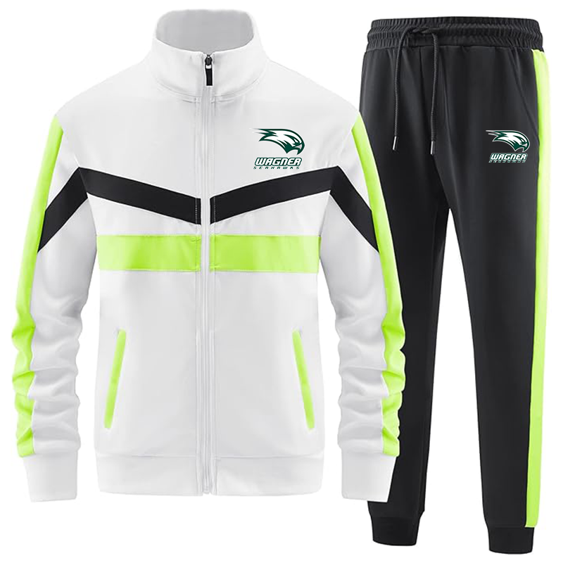 Men's Wagner Seahawks ANOTWENER Casual 2 Piece Tracksuit Sets Long Sleeve Full Zip Jacket and Sweatpants Sport Outfits Sweatsuits